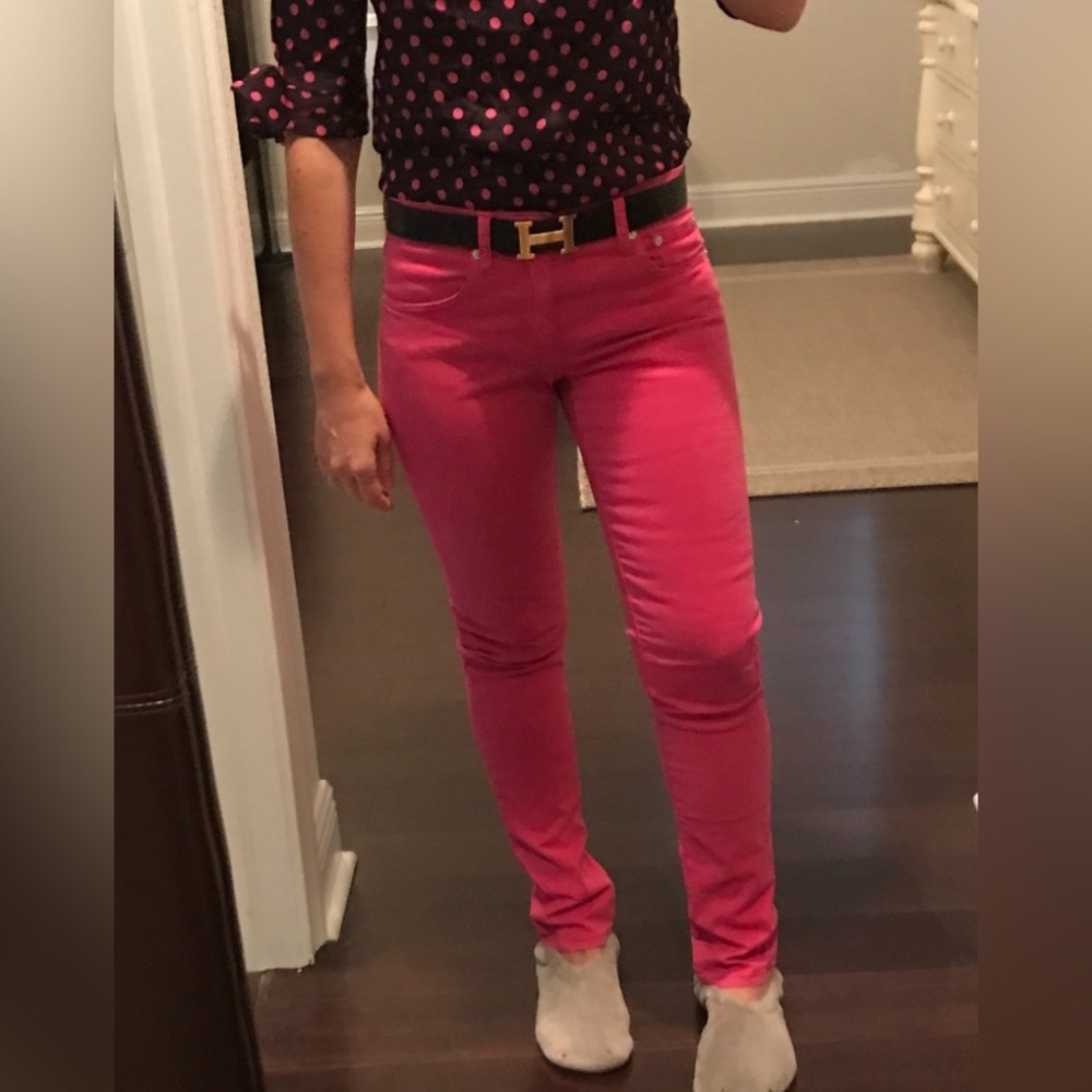 Ralph Lauren Pink Skinny Jeans size 27 (equivalent to size 4 or Small)